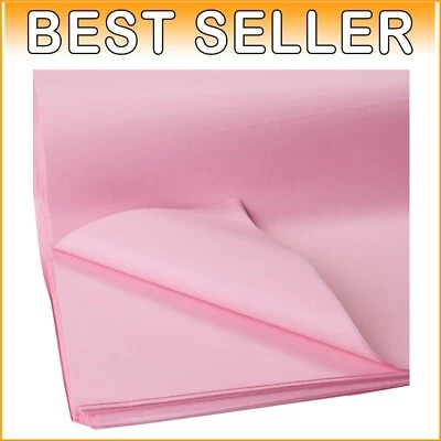 Bulk Pastel Pink 480-Sheet Recycled Tissue Paper, 20" x 30" Eco-Friendly Sheets - Image 1 of 4