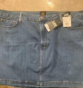LEE Denim Stretch Skirt NWT Size 22 Shirt - Picture 1 of 4
