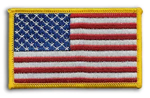 United States of America Flag Patch 3 1/2" x 2" (c) - Picture 1 of 1