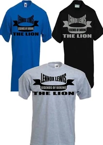 LENNOX LEWIS THE LION BOX T-SHIRT LEGENDS CHAMPION SCHWERGEWICHT - Bild 1 von 4