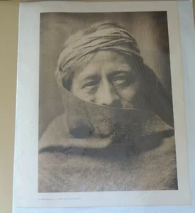 "Waihusiwa A Zuni Kyaqimassi Nuevo México 1972 Sepia Edward S. Curtis 18 X 14,5" - Imagen 1 de 7