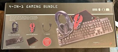 TekNmotion Nibiru 4-In-1 GAMING BUNDLE: Keyboard, Mouse, Headset, Mousepad PC - Image 1 of 4