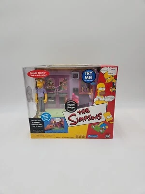 2001 The Simpsons Krusty Burger Playset com Pimply Faced Teen Playmates TESTADO - Imagem 1 de 3