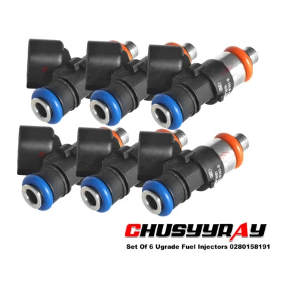 Juego de 6 inyectores de combustible para Ford Police Interceptor 2013-2019 utilitario V6 3,7 L Foto 1 de 4