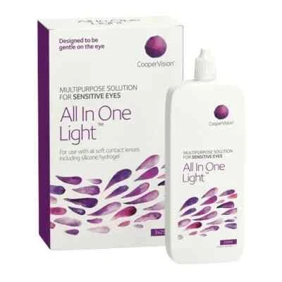Coopervision All In One Light multipurpose contact lens solution 1 x250ml.
