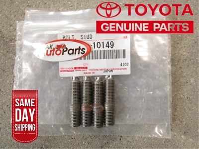 95 - 04 TOYOTA TACOMA EXHAUST MANIFOLD PIPE STUD BOLTS QTY 4 OEM BRAND NEW - Image 1 of 2