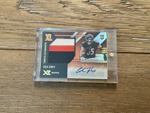 2020 Panini Xr Football Cole Kmet XL Swatch Rookie Autographs RPA 14/25 SP Bears - Picture 1 of 2