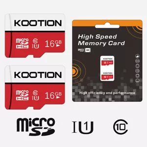 2PCS 16GB Micro SD TF Card SDHC Flash Memory Card Class 10 For Cameras Phone - Picture 1 of 11