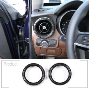 Carbon Optik Armaturenbrett Luftdüse Rahmen Passend für Alfa Romeo Stelvio 17-20 - Imagen 1 de 14