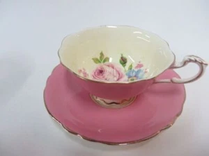 Stunning Pink Paragon England Tea Cup & Saucer Double Backstamp Cabbage Rose - Picture 1 of 8