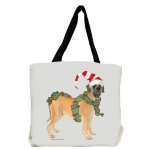 Mastiff Dog Christmas Tote Bag - Picture 1 of 1