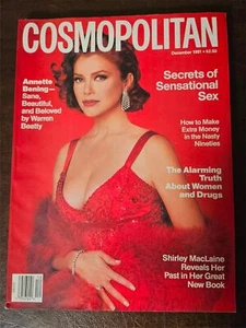 Cosmopolitan magazine December 1991 Annette Bening VERY GOOD no label - Picture 1 of 3