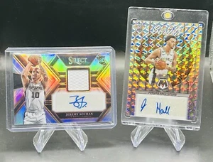 2022-23 Jeremy Sochan RPA Silver /199 With Jordan Hall Rookie Silver Mosaic Auto - Picture 1 of 2