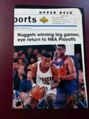 (8) DIKEMBE MUTOMBO 1993-94 Upper Deck ELECTRIC Gold EX Metal & Topps Insert  - Image 1 of 4