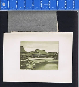 Innenraum des Kaiserpalastes, KYOTO - 1902 Japan Lithographie NICE - Bild 1 von 1