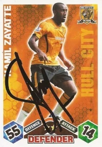 TARJETA COLECCIONABLE KAMIL ZAYATTE* CASCO FIRMADO 2009/2010 MATCH ATTAX + CERTIFICADO DE AUTENTICIDAD - Imagen 1 de 1