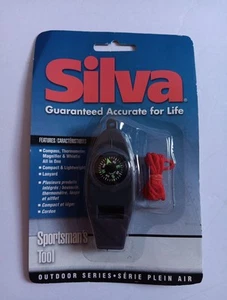 Silva Sportsman's Tool Outdoor Series Compass Thermometer Whistle W/Lanyard NEW - Picture 1 of 3
