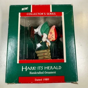 Hallmark Hark! It’s Herald 1989 ornamento ricordo ornamento primo della serie elfo - Foto 1 di 8