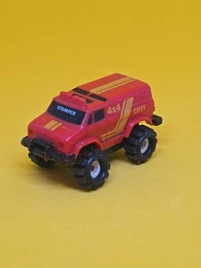Vintage Mcdonalds Schaper Stomper 4x4 Chevy Red & Yellow Van Truck Car Toy - Picture 1 of 5