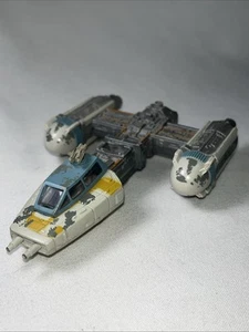 Vtg 1996 Star Wars Action Fleet Series Gold Leader Yellow Y-WING Fighter - Picture 1 of 8