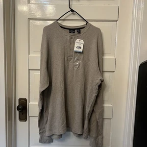 Canyon River Blues Thermal Crew Long Sleeve Shirt Men's Size XL Beige - Picture 1 of 5