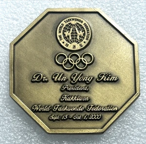 Olympische Spiele 2000 Sydney - Taekwondo Gedenkmedaille - Kukkiwon World Federation - Bild 1 von 3