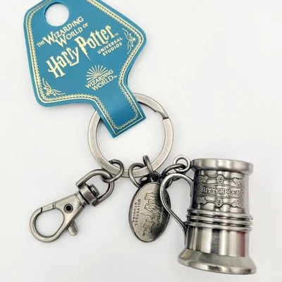 Universal Studios Wizarding World Of Harry Potter Butter Beer Metal Keychain NEW - Image 1 of 3