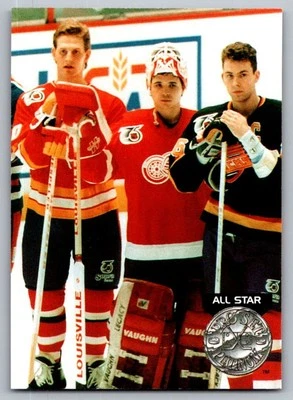 1991-92 Pro Set Platinum Gary Roberts/Tim Cheveldae/Trevor Linden Detroit Red - Image 1 of 2