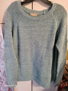Womens Faded Glory Large Blue Sweater - Picture 1 of 3