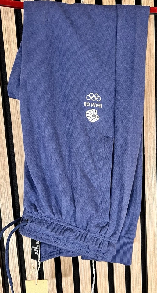 Adidas, Team GB, Sweat Pants In Blue. UK 30” - Image 1 of 4