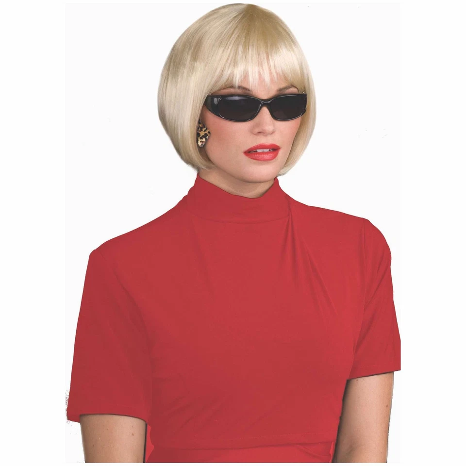 Sassy Chic Blonde Celebrity Super Model Short Bob Womens Costume Wig - Image 1 of 1