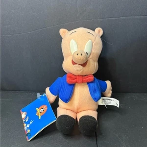 Peluche vintage Porky Pig Warner Bros con etiquetas - Imagen 1 de 8