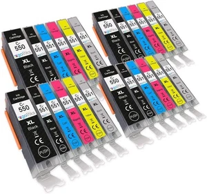 Juego de 4 cartuchos de tinta Go Inks® para reemplazar PGI-550 y CLI-551 - Imagen 1 de 5
