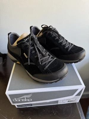 Dansko Women's Paisley Black Suede Waterproof Hiking Walking Sneakers Sz 40 NWB - Image 1 of 4