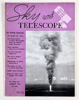 1966 Jan SKY & TELESCOPE Double Star Sirius DEEP-SKY OBJECTS NASA Boosters tests Foto 1 de 4
