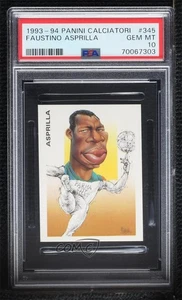 1993 Panini Calciatori Stickers Faustino Asprilla #345 PSA 10 GEM MT Rookie RC - Picture 1 of 3
