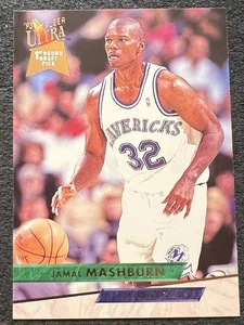 1993/94 FLEER ULTRA 1ST ROUND DRAFT PICK JAMAL MASHBURN (MAVERICKS) RC #235 NMMT - Picture 1 of 2