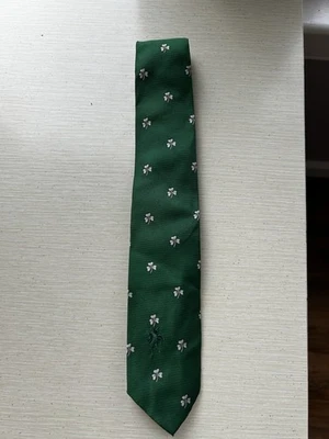 Trébol verde abeja Alexander de colección 100 % seda corbata bronceini Foto 1 de 3