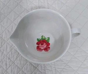 Pionierin Melamin 2 Tassen Maße weiß mit Blumen rot - Bild 1 von 5