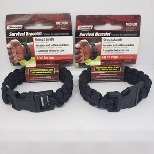 Secureline 550 lb. Pulsera Supervivencia Grado Militar Paracord Talla Mediana Lote 2 - Imagen 1 de 4