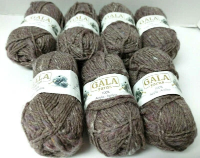 LOTE DE 7 HILOS GALA 50g 100% gris acrílico Foto 1 de 4