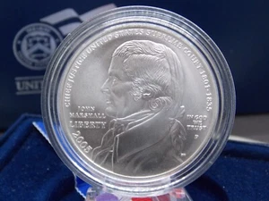 2005 "P" Chief Justice John MARSHALL Commemorative SILVER Dollar BU $1 Box & COA - Picture 1 of 5