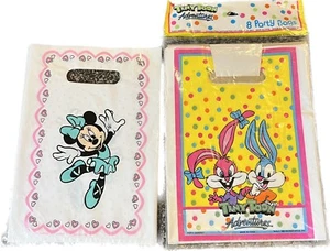 Vintage 1992 Minnie Mouse 6 Pack & Tiny Toon Adventures 8 Pack Party Bags - Picture 1 of 10