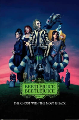 Beetlejuice 2 - Movie Poster (Regular Style - Characters) (Size: 24" x 36")