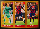 2019-20 Panini Fifa 365 # 100 Ter Stegen - Alba - Pique Barcelona Gold Sticker