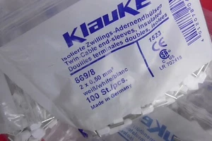 100 EMBOUTS de CABLAGE KLAUKE 2x0,5mm²