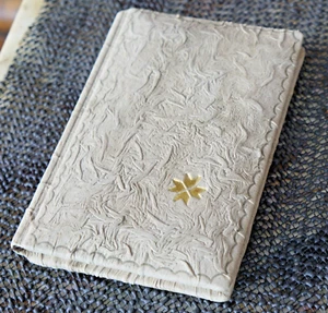 Vintage kleines Naturleder Notizbuch Adresse Telefonbuch Kunsthandwerk... - Bild 1 von 6