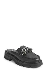 Tristan Chain Platform Loafer In Black Size 11 - Picture 1 of 7