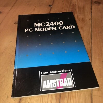 Mc2400 PC Modem Card . Amstrad User Instructions - Image 1 of 2