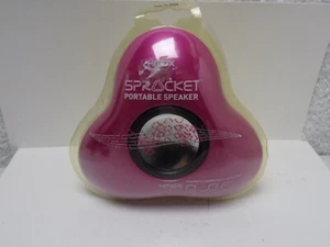 HMDX AUDIO SPROCKET PORTABLE BATTERY OPERATED SPEAKER - NOS - PINK - Picture 1 of 5